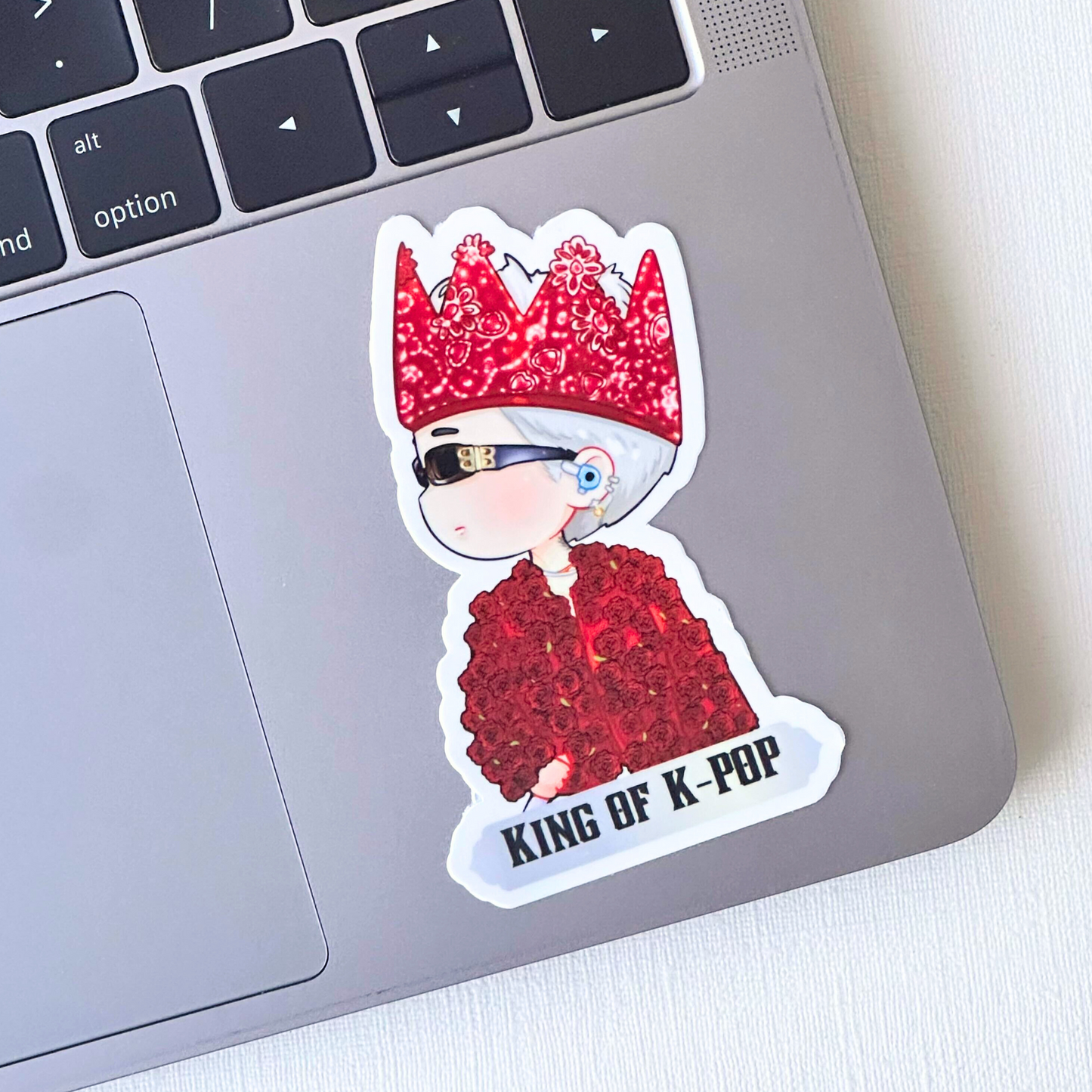 G-DRAGON Ubermensch Tour King of KPOP Rose Outfit Vinyl Sticker, New Arrival