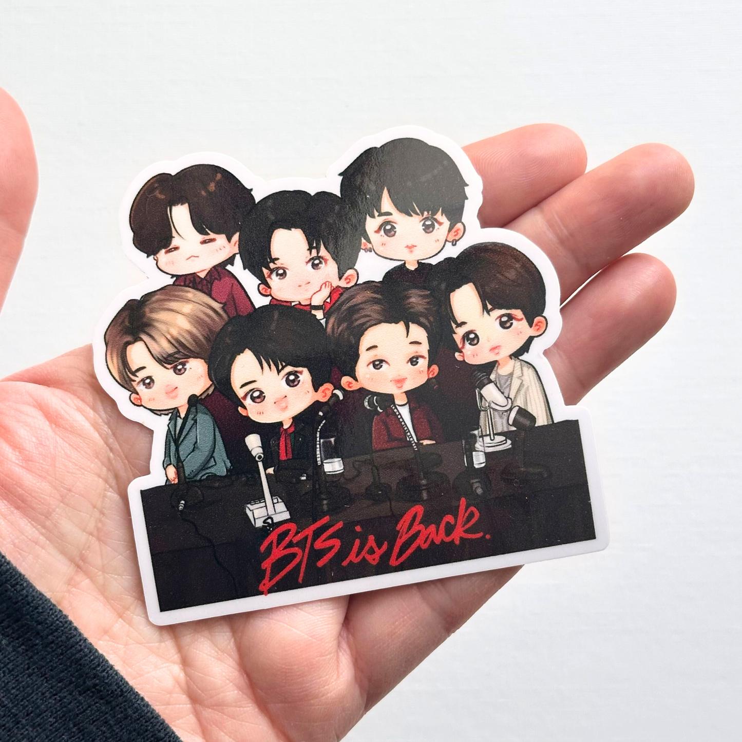 BTS is Back GQ Vinyl Waterproof Sticker