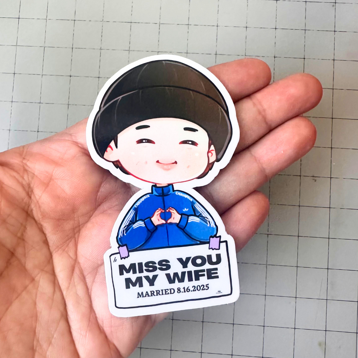 Namjoon Miss You My Wife Live LA Vinyl Waterproof Sticker | New Arrival