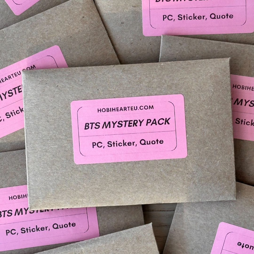 BTS Blind Box Mystery Pack with one sticker, PC, quote