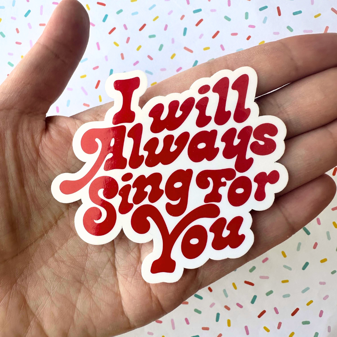 Jin Happy I'll Be There Vinyl Waterpoof Sticker