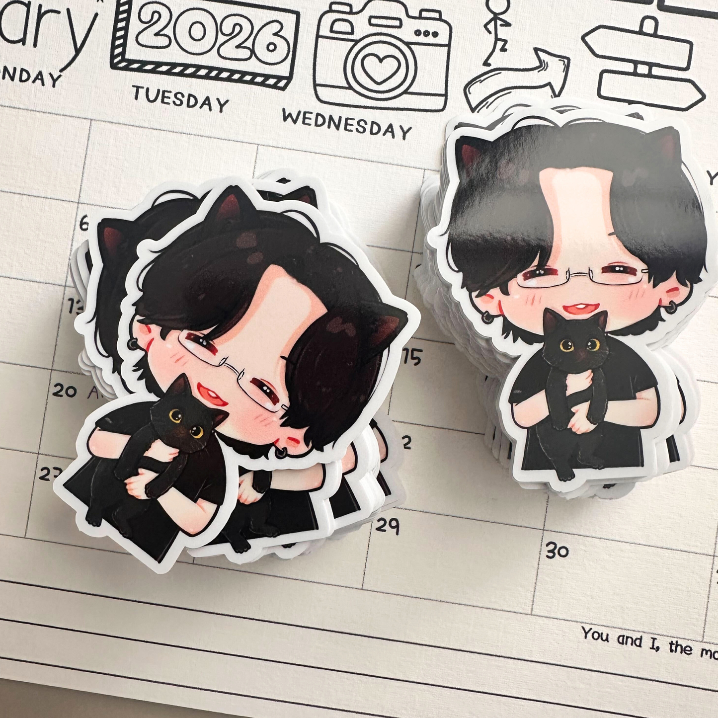 Yoongi and Tangie Cat