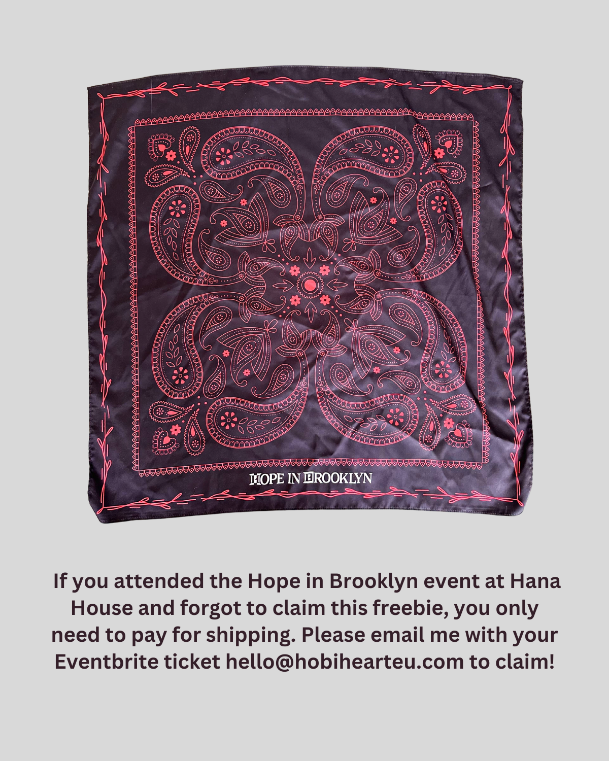 Hope in Brooklyn Scarf Bandana - Hope on the Stage Souvenir