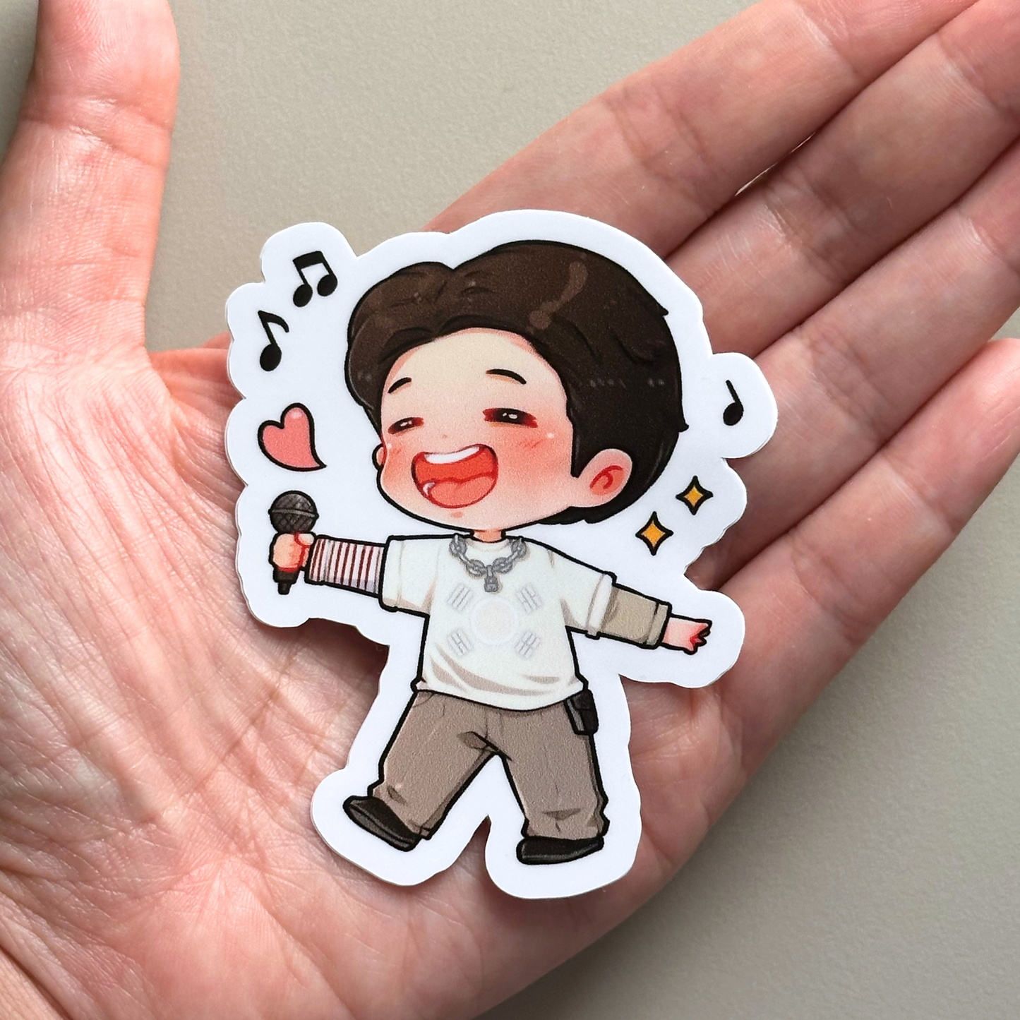 Yoongi Smile Tomorrow Surprise Song Brussels Concert Vinyl Waterproof Sticker