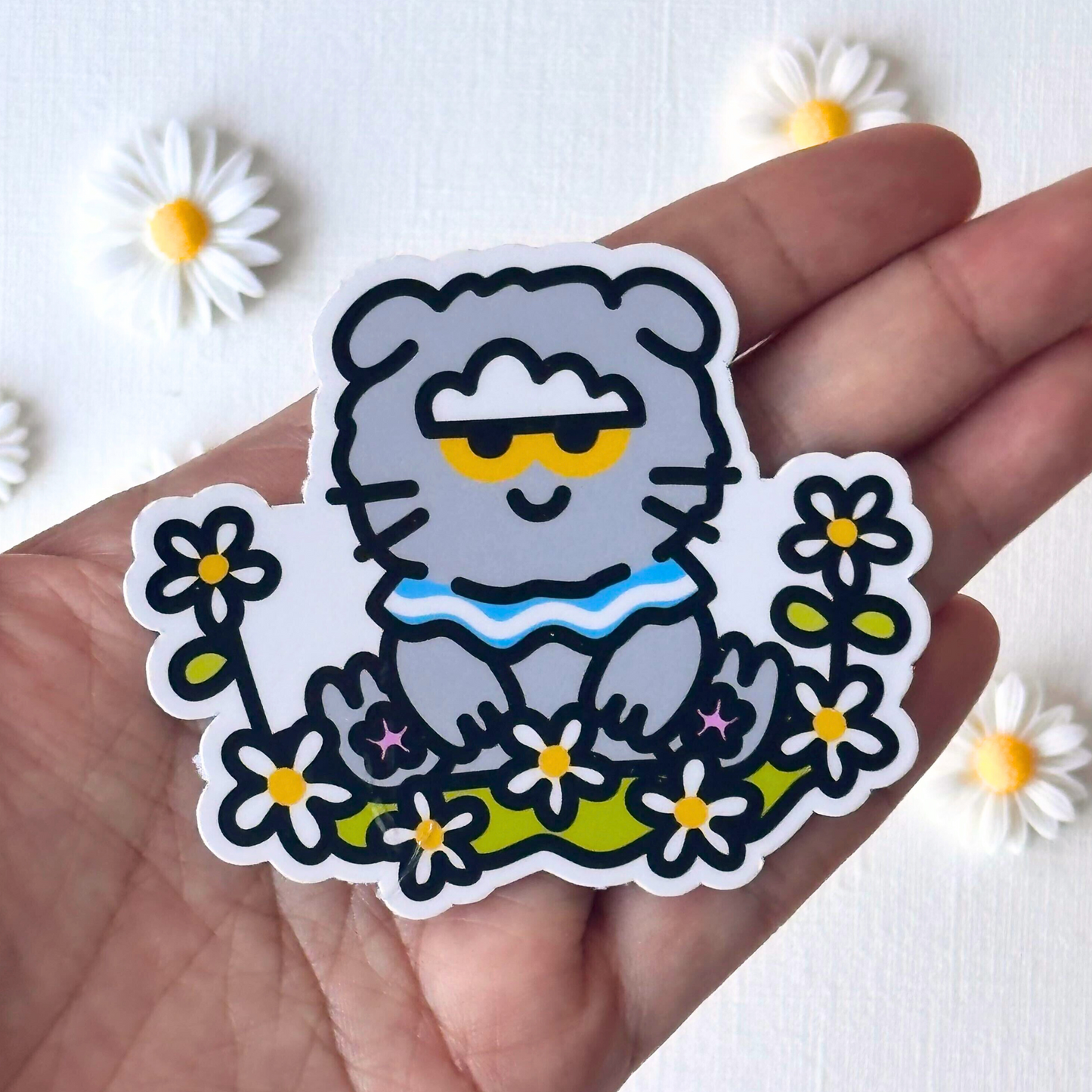 Zoa with Daisies G-DRAGON Vinyl Sticker
