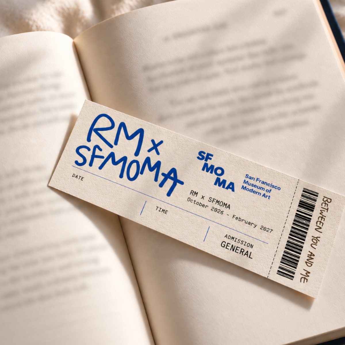 RM x SFMOMA Ticket Bookmark