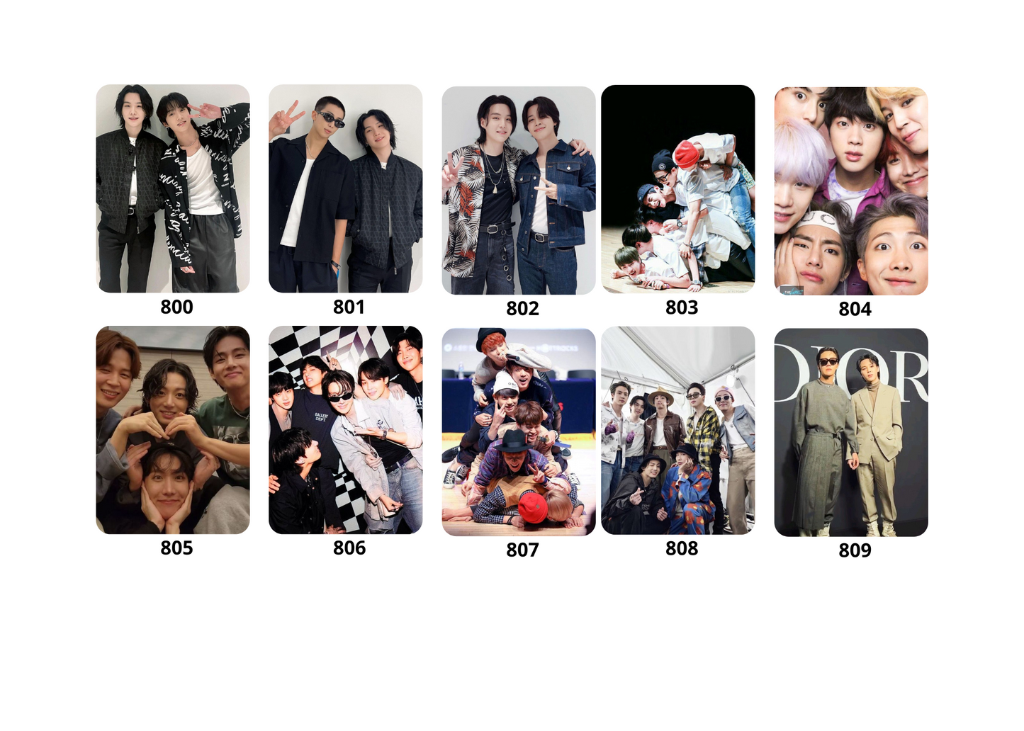 BTS Photo Cards