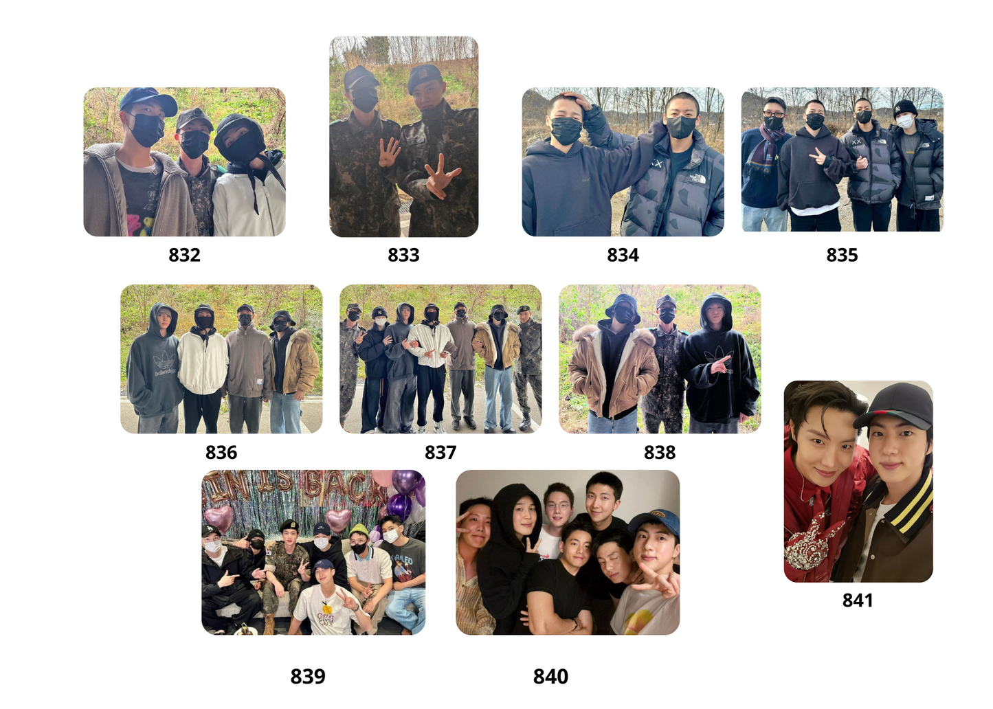 BTS Photo Cards