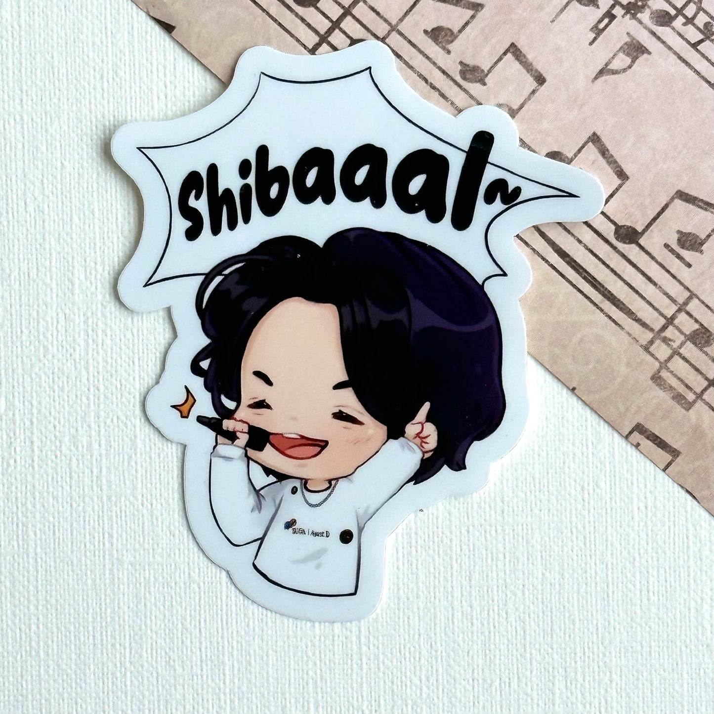Shibal Yoongi Waterproof Vinyl Sticker