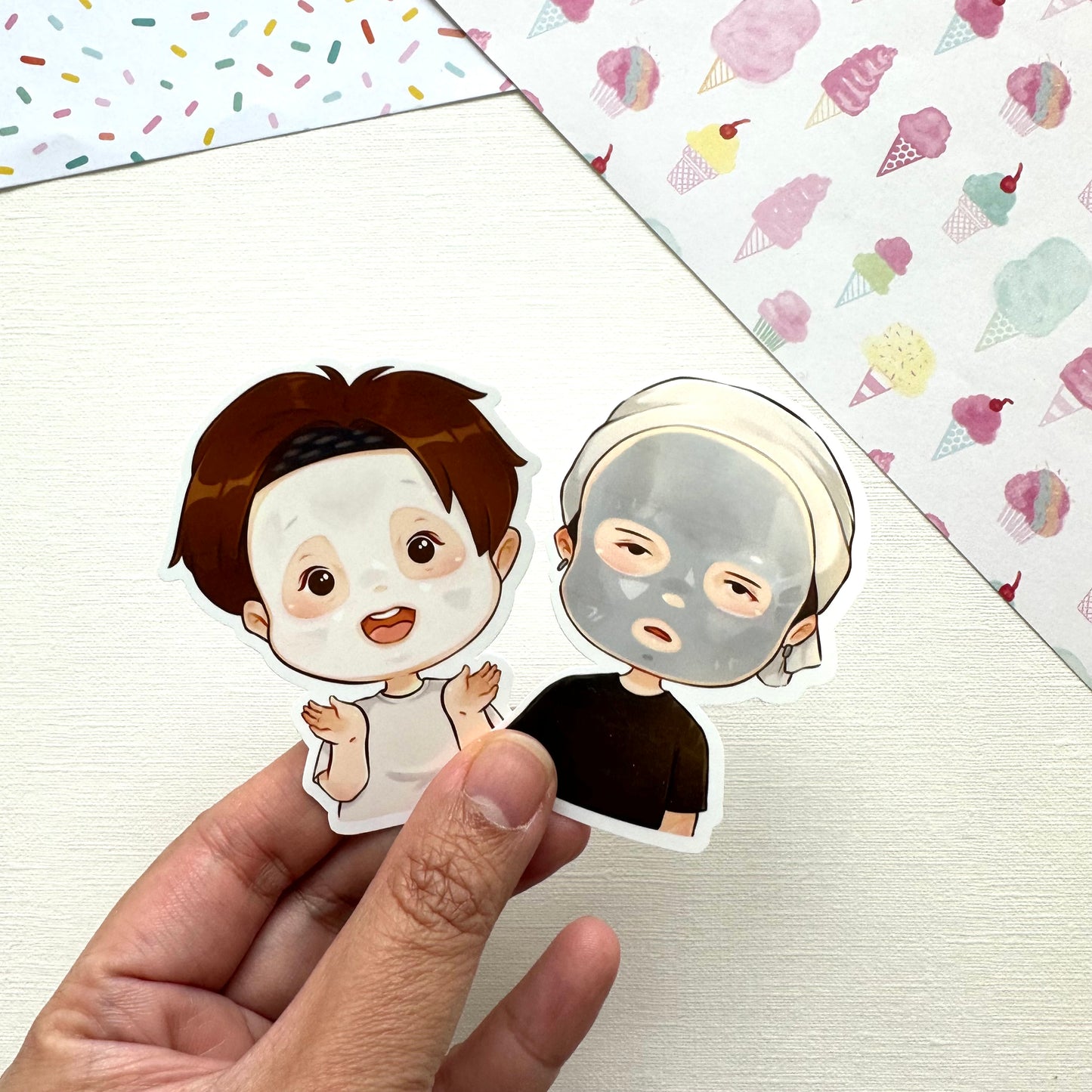 Sope Facemask Live Vinyl Waterproof Sticker