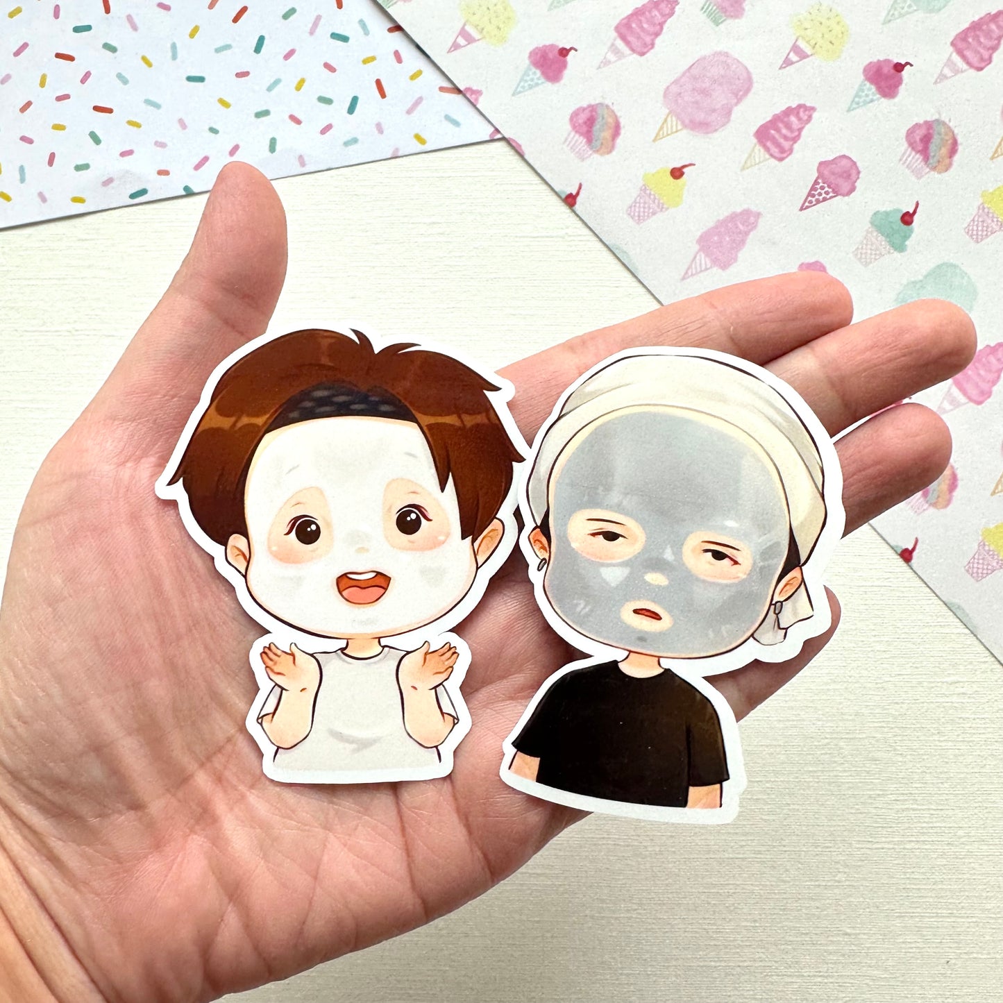 Sope Facemask Live Vinyl Waterproof Sticker