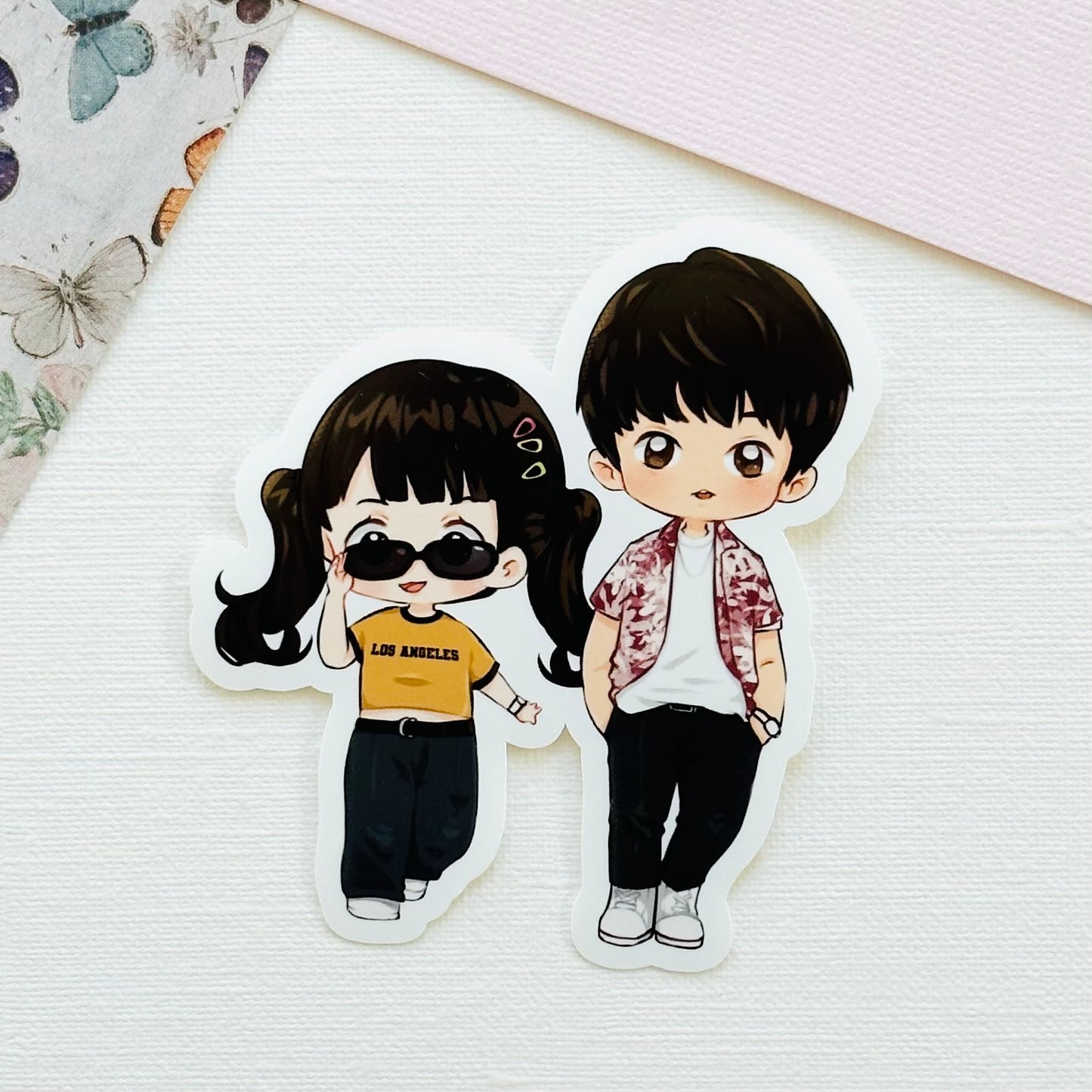 Twenty Five Twenty One Beach Trip Scene Kdrama waterproof sticker