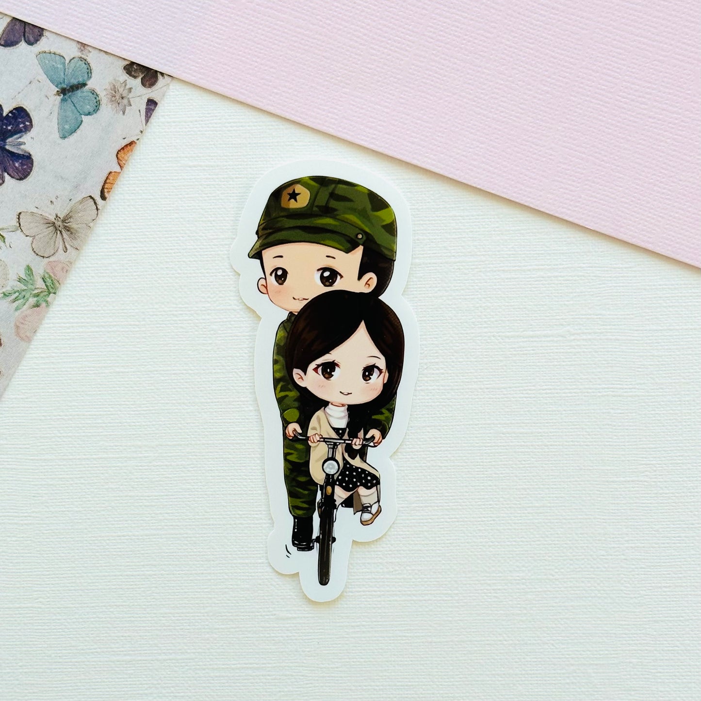 CLOY Crash Landing On You Kdrama waterproof sticker | Captain Ri Jeong-hyeok Yoon Se-Ri