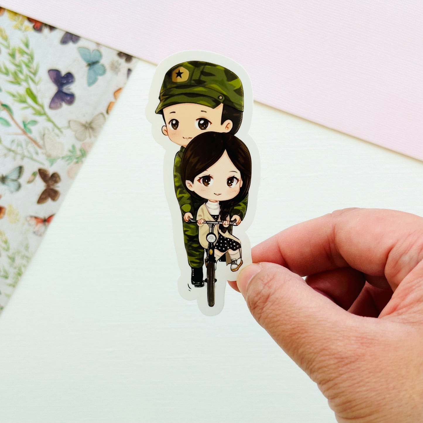 CLOY Crash Landing On You Kdrama waterproof sticker | Captain Ri Jeong-hyeok Yoon Se-Ri