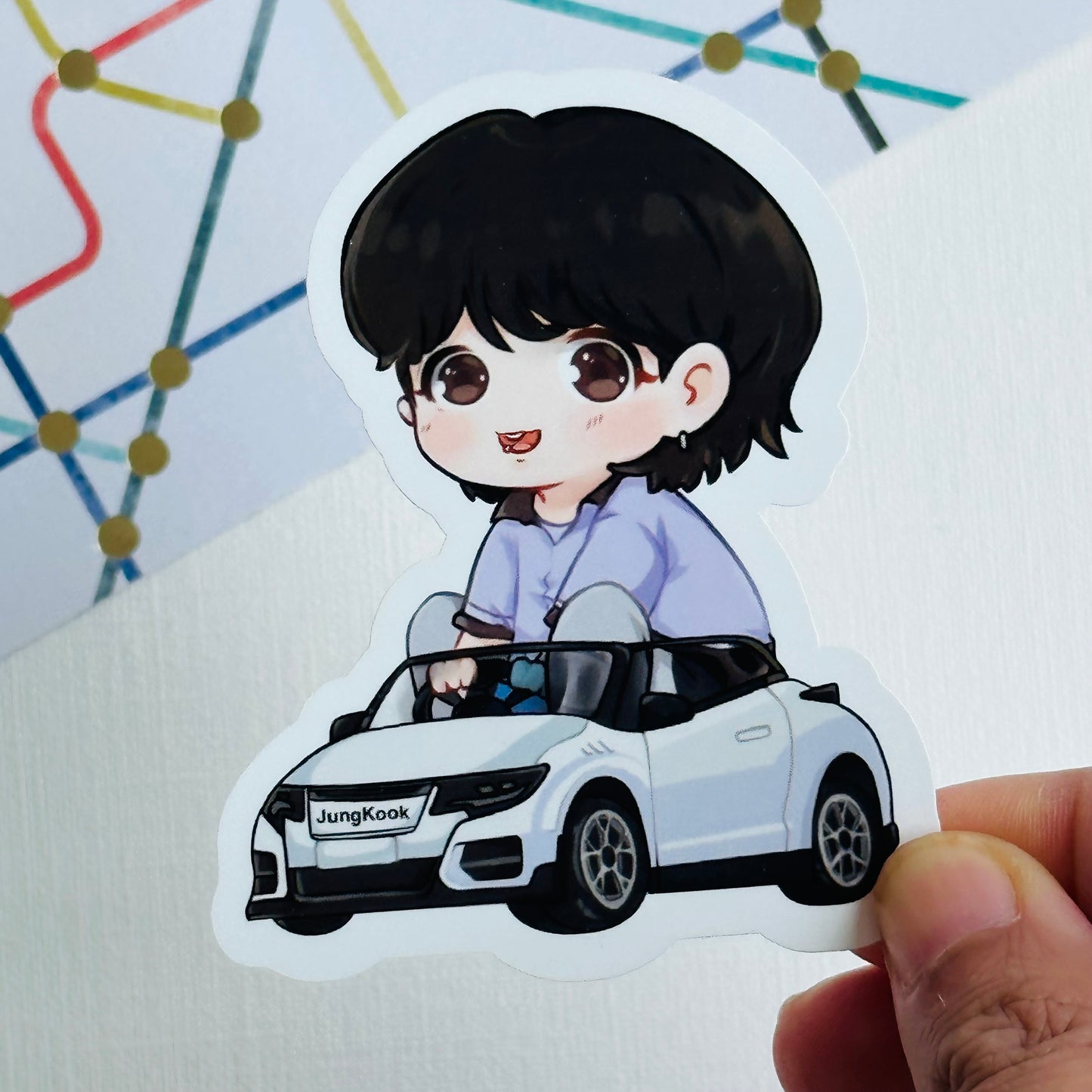 Jungkook Car Seven Spotify Sticker Vinyl Waterpoof Sticker