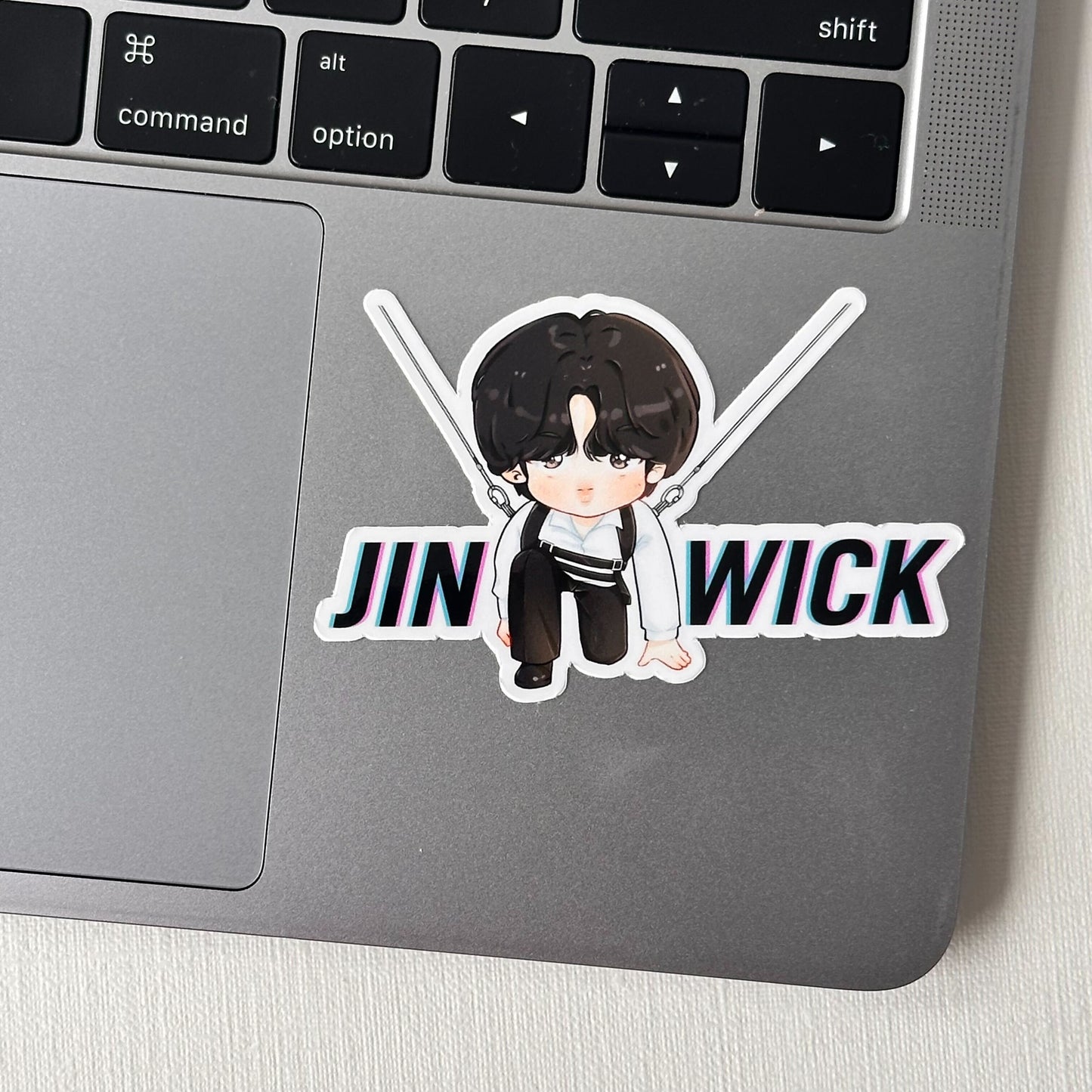 Jin Wick BTS Sticker Vinyl Waterpoof Sticker