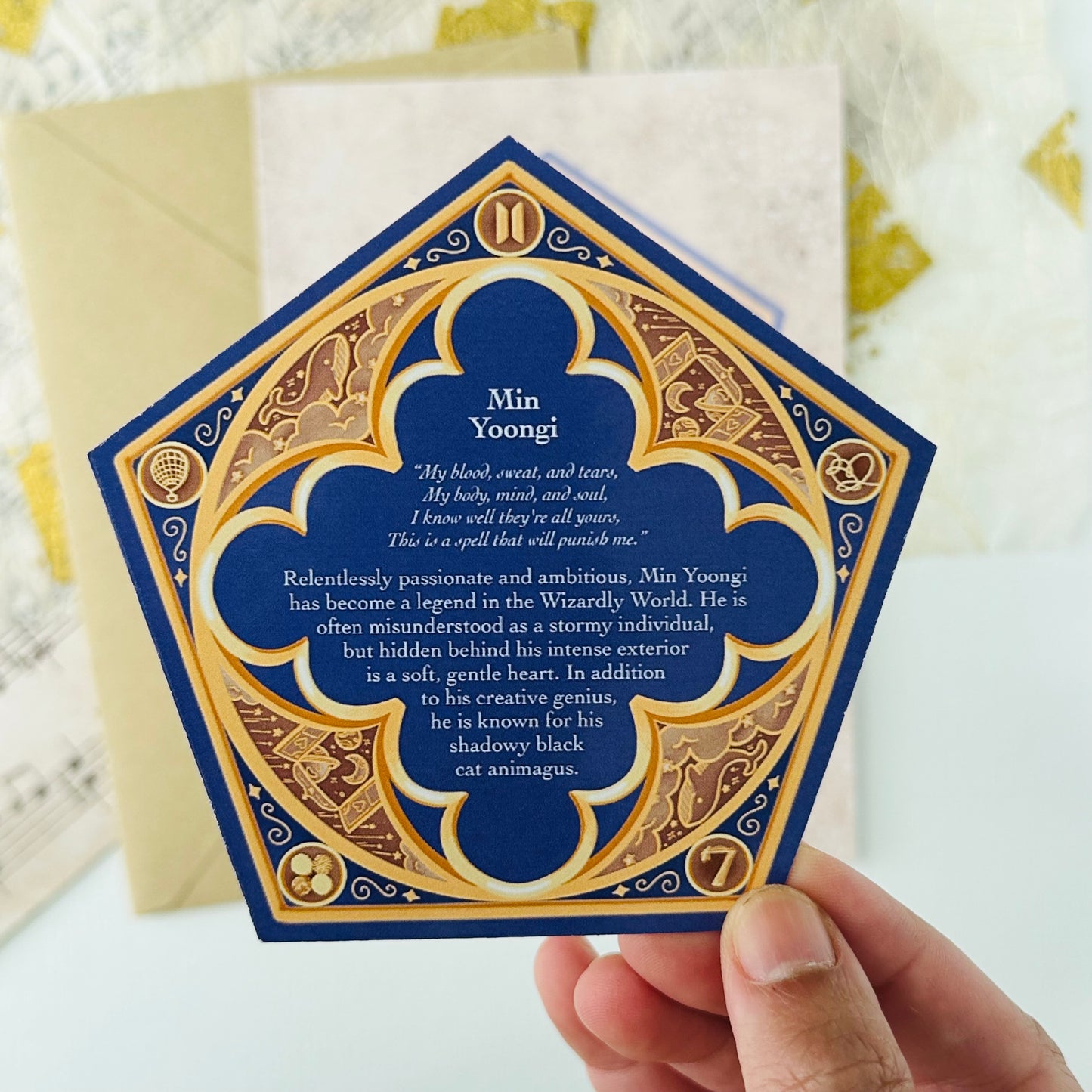 Yoongi HP Chocolate Frog Card