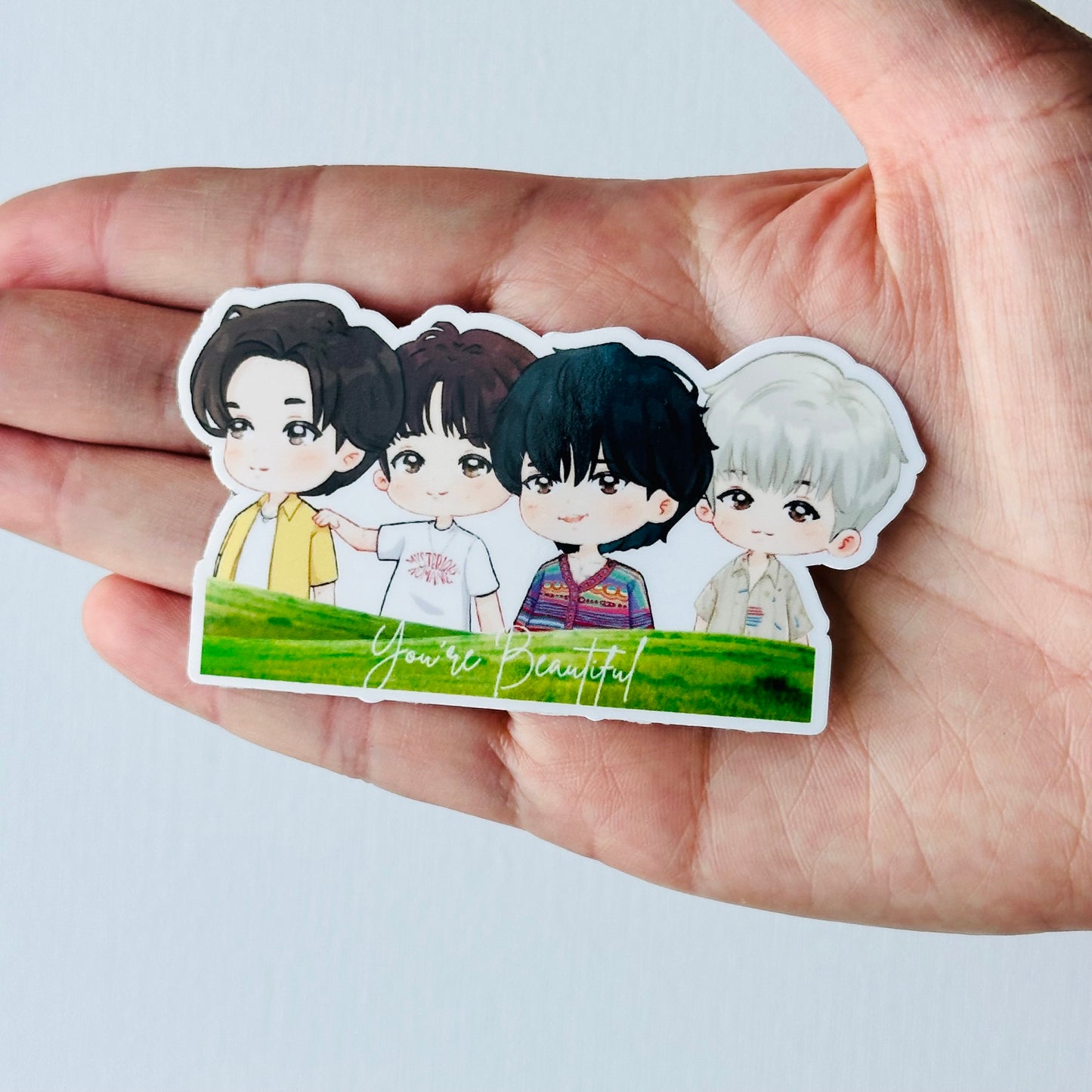 The Rose You're Beautiful Group Waterproof Vinyl Sticker