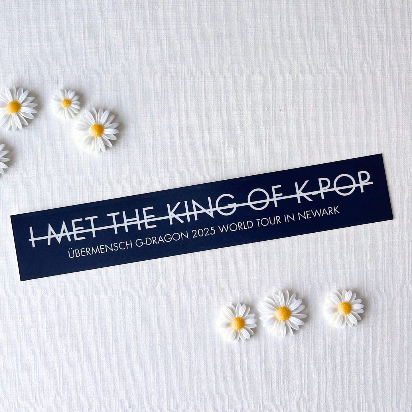 I met the King of K-Pop G-DRAGON Vinyl Sticker