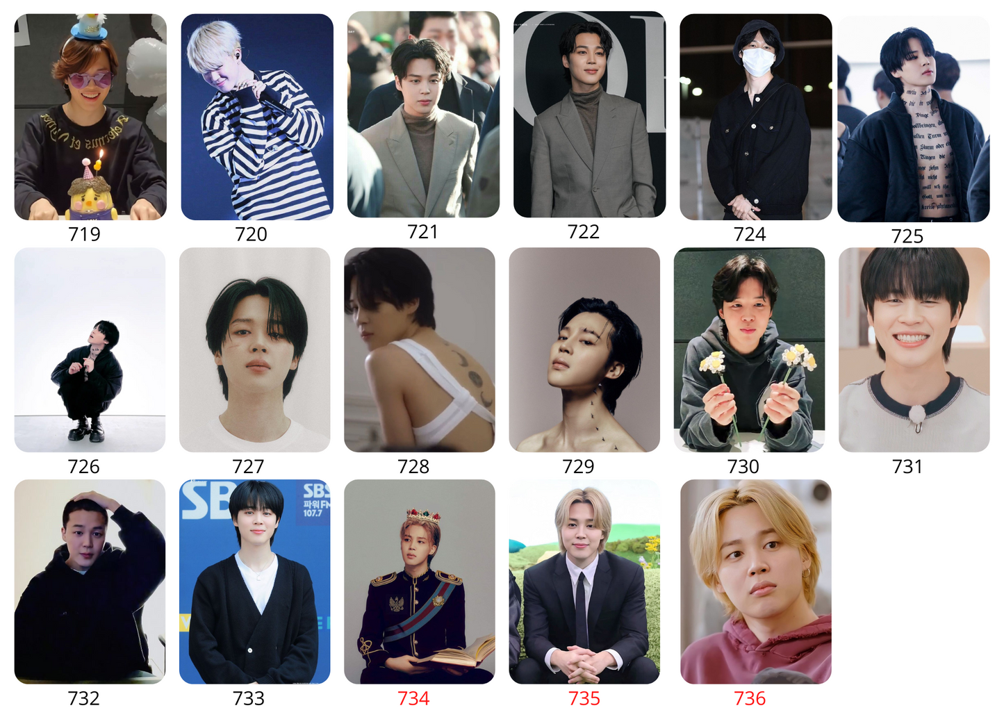 BTS Photo Cards
