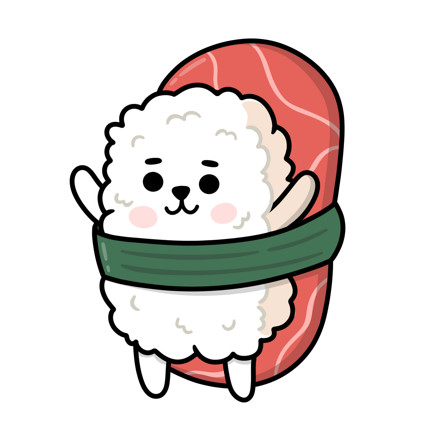 Super Tuna RJ Sushi Nigiri Vinyl Waterproof Sticker