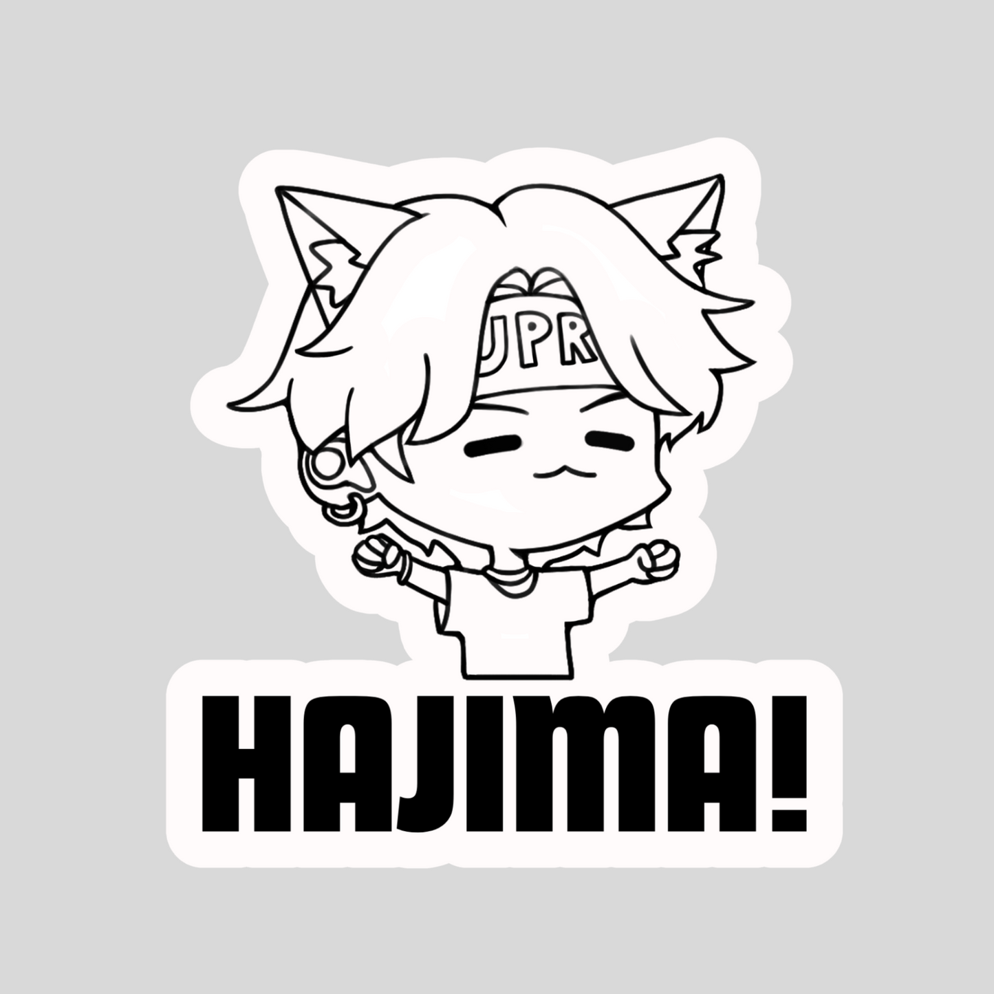 Yoongi Hajima BTS Waterproof Vinyl Sticker