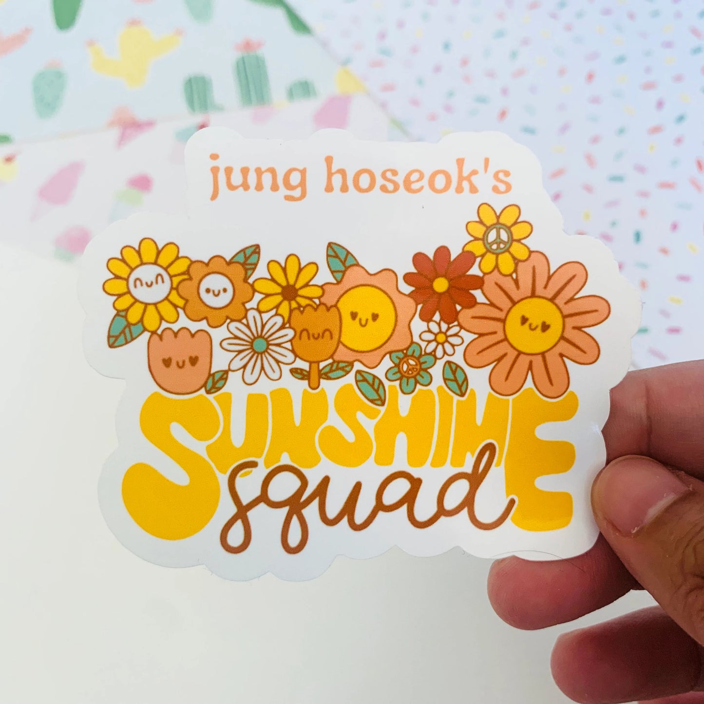 Jhope's Sunshine Squad Vinyl Waterpoof Sticker