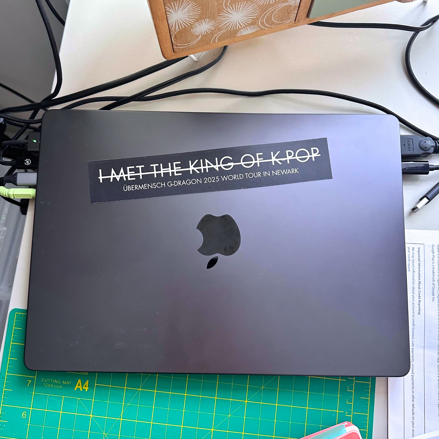 I met the King of K-Pop G-DRAGON Vinyl Sticker
