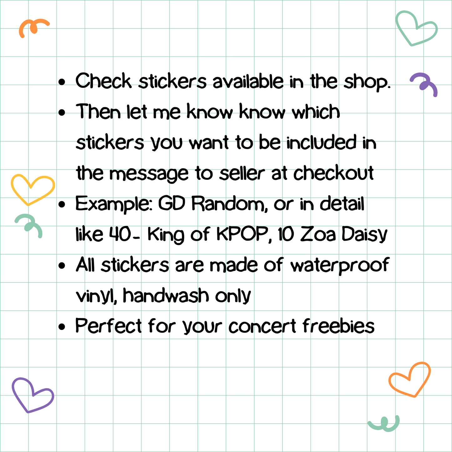 G-DRAGON 50/100 pcs Stickers Bulk Order for Concert Freebies