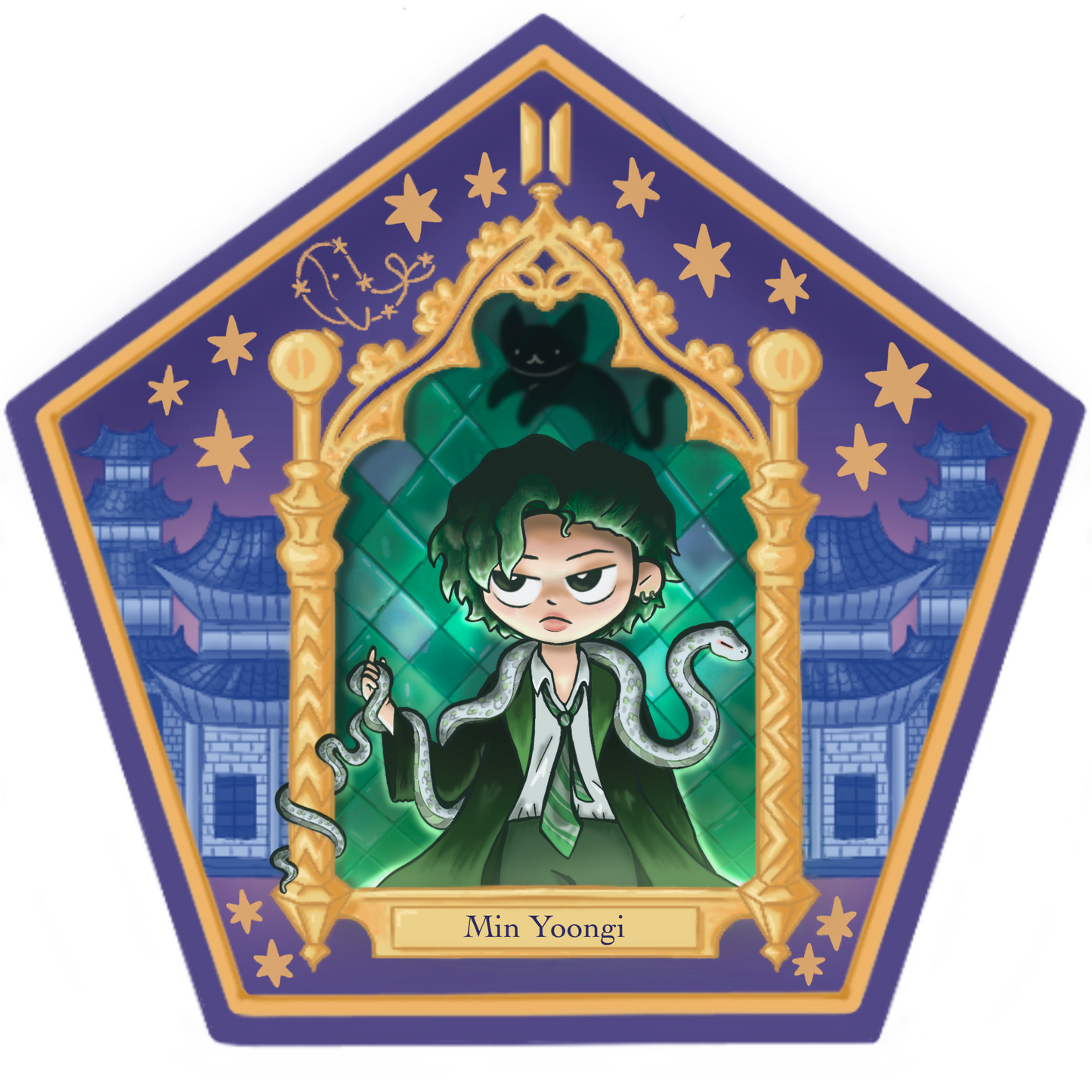 Yoongi HP Chocolate Frog Card