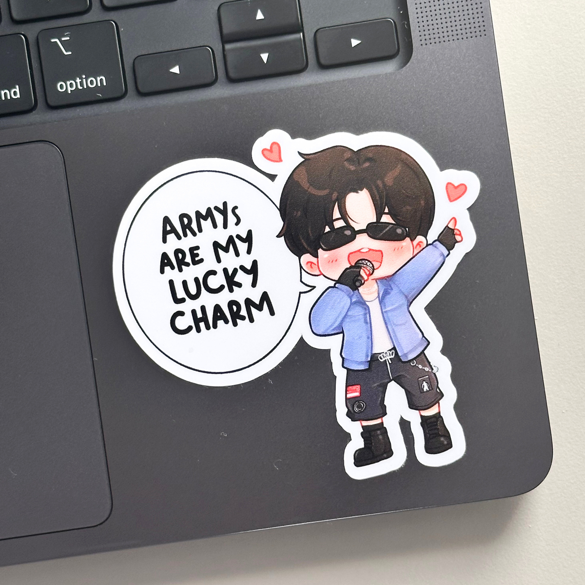 Jungkook ARMYs are my Lucky Charm Concert Vinyl Waterproof Sticker