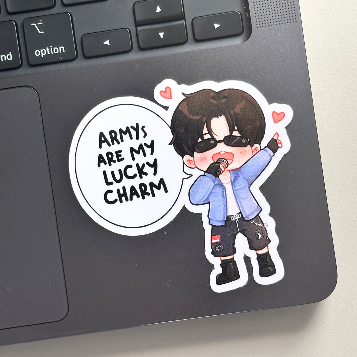 Jungkook ARMYs are my Lucky Charm Concert Vinyl Waterproof Sticker