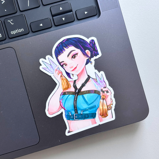 Zoey Huntrix Kpop Demon Hunters Vinyl Waterproof Sticker | New Arrival