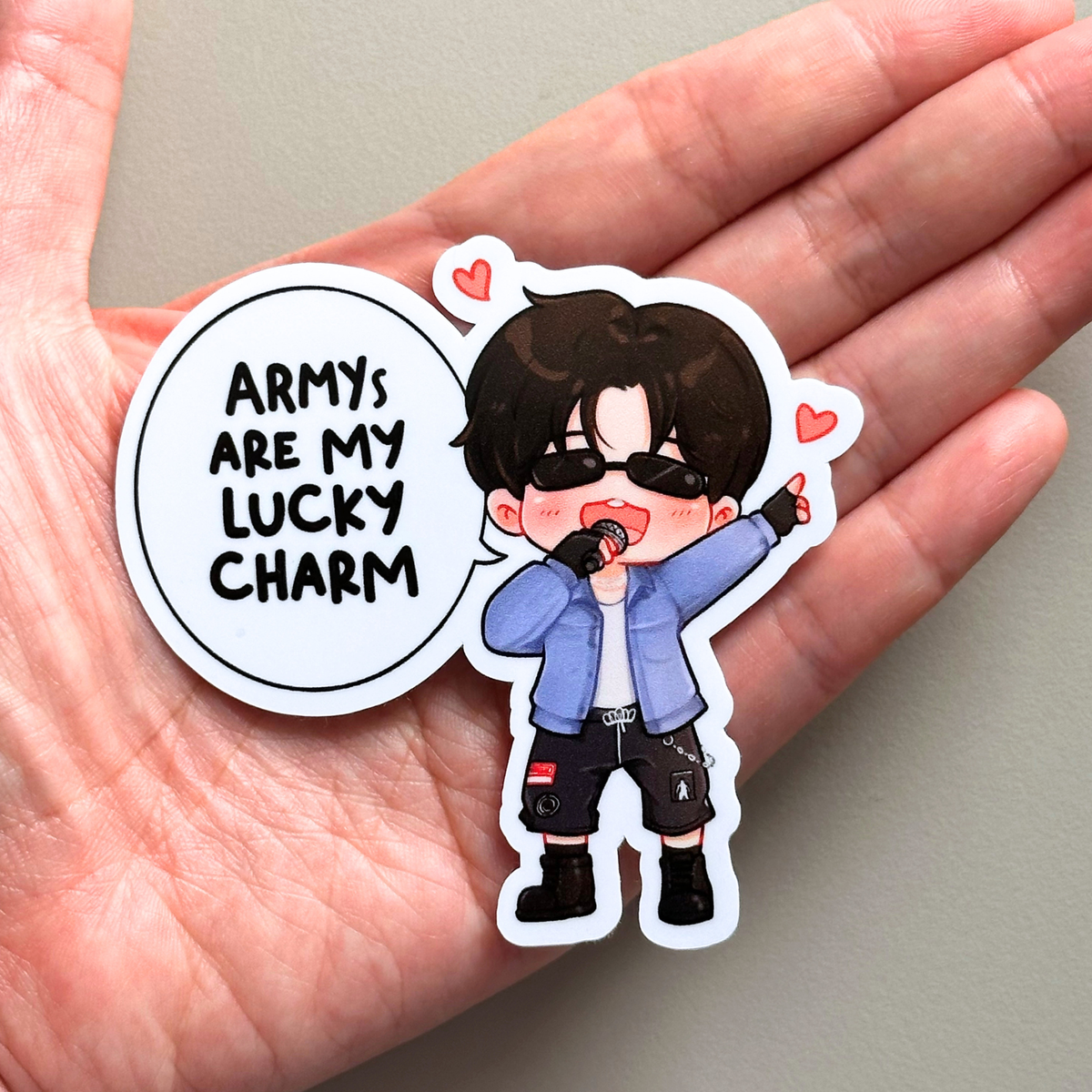 Jungkook ARMYs are my Lucky Charm Concert Vinyl Waterproof Sticker