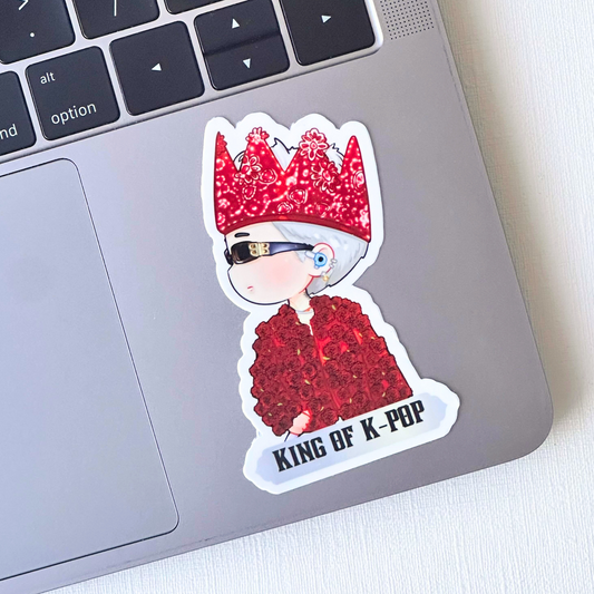 G-DRAGON Ubermensch Tour King of KPOP Rose Outfit Vinyl Sticker, New Arrival