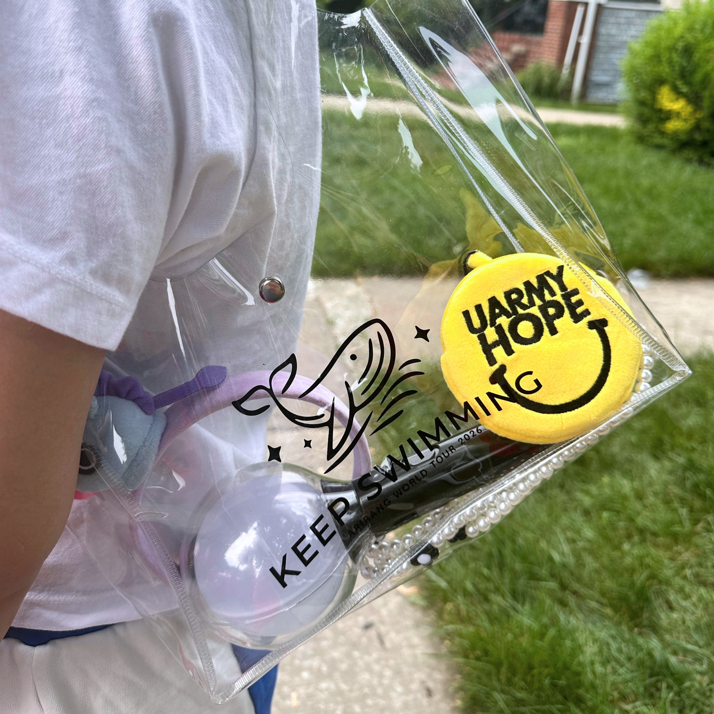 Keep Swimming Transparent Concert Bag