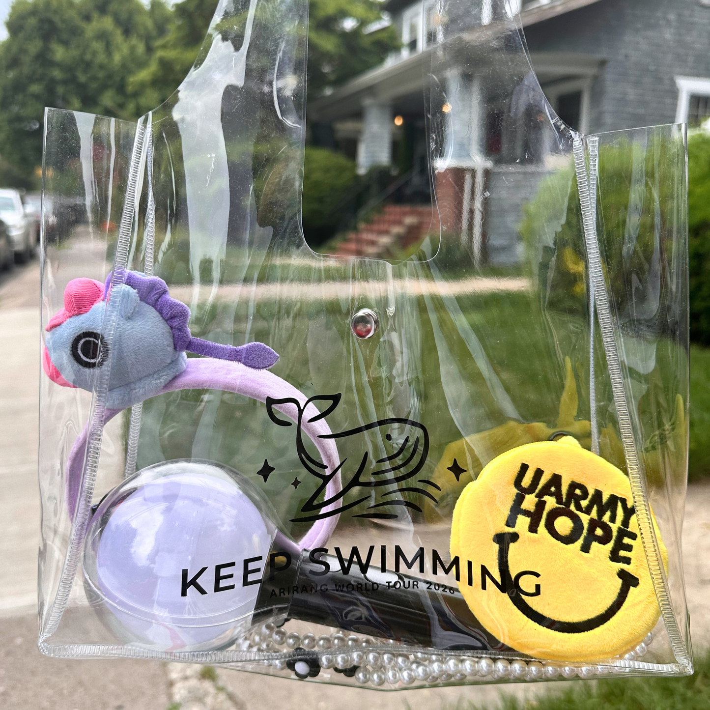 Keep Swimming Transparent Concert Bag