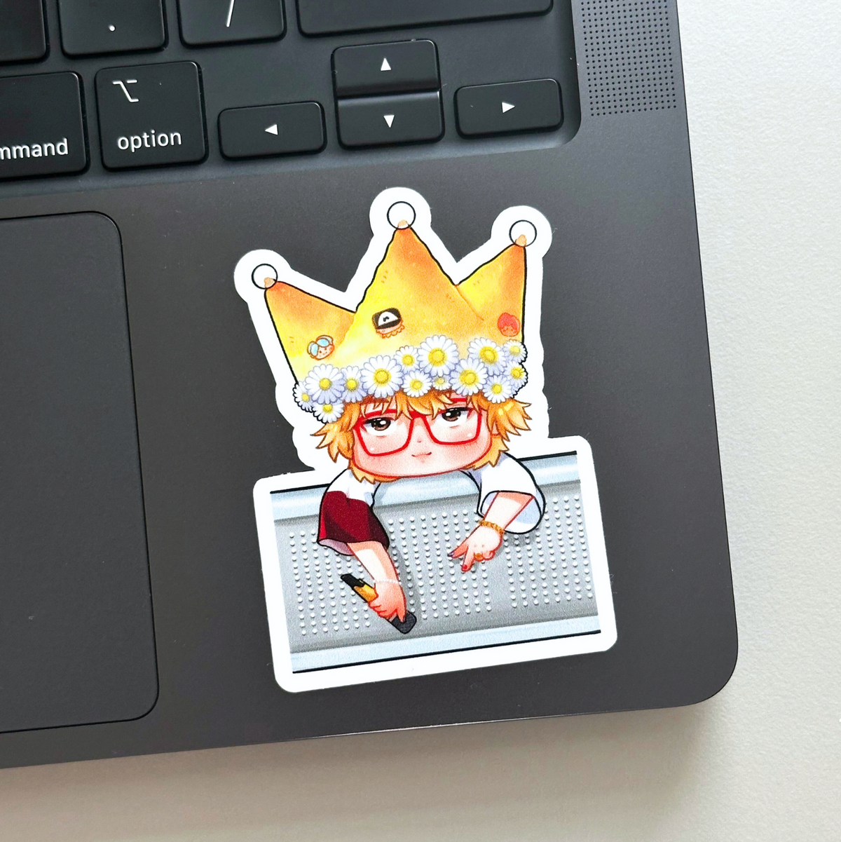 G-DRAGON Yellow Crown Paris BIGBANG Concert Waterproof Vinyl Sticker