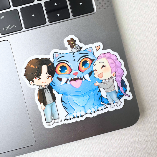 Kpop Demon Hunters Vinyl Waterproof Sticker | Jinu Rumi Derpy Saja Boys Huntrix