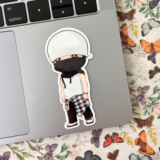 Buff Taehyung Dance Cover Vinyl Waterpoof Sticker