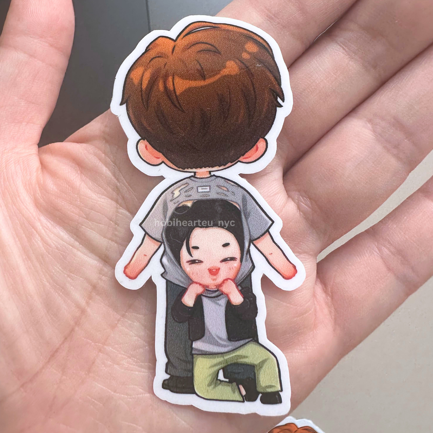 Butter Namjin Jin at Namjoon's Back Vinyl Waterproof Sticker