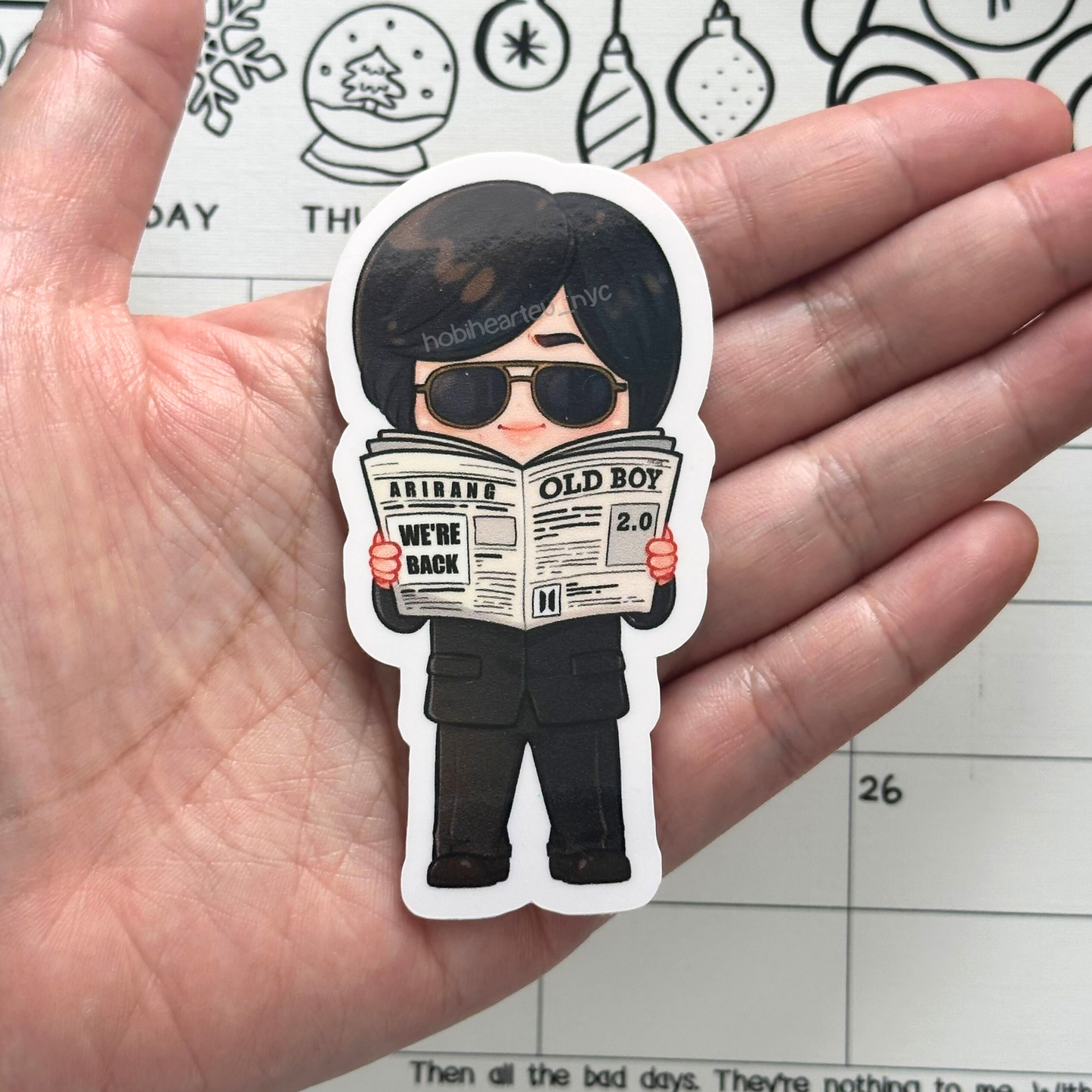 Namjoon 2.0 MV Vinyl Waterproof Sticker