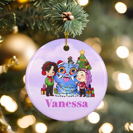 Personalized K-Pop Demon Hunters Holiday Ornament