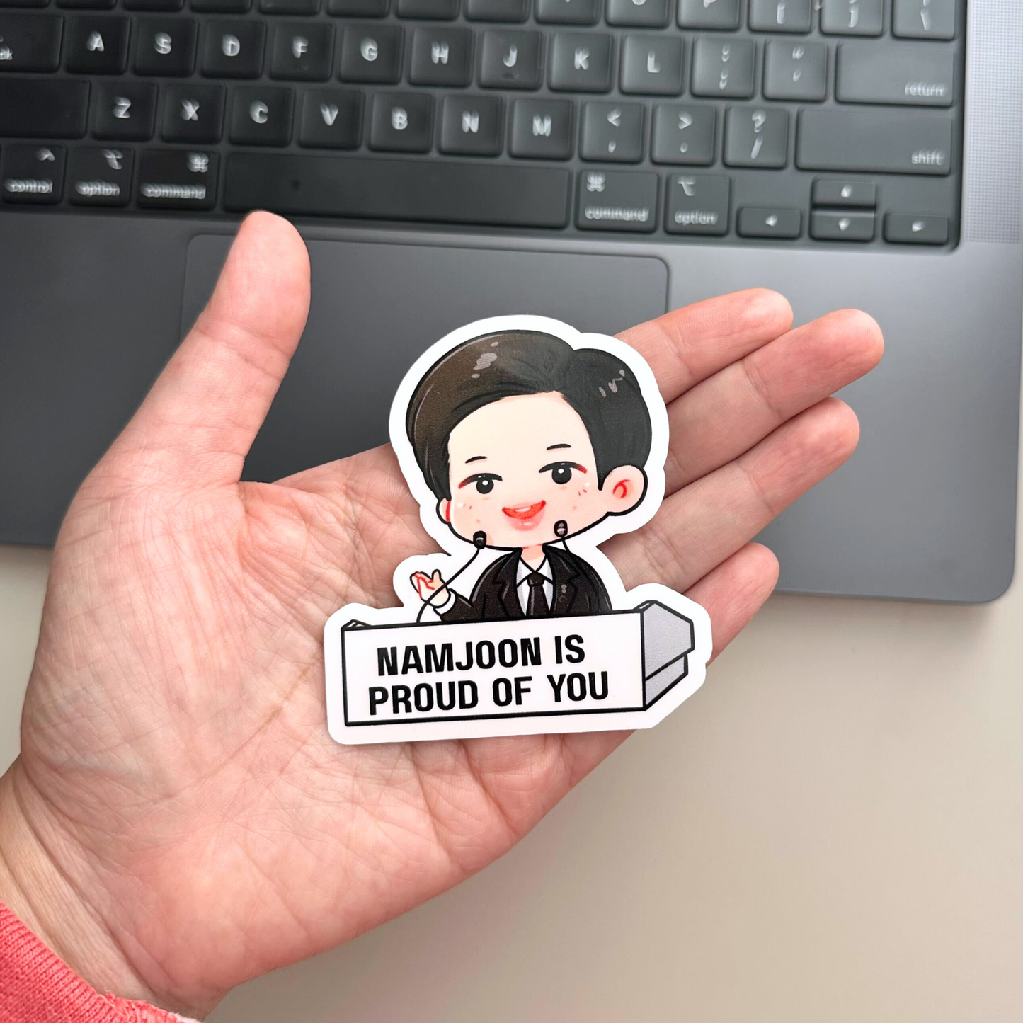 Namjoon is Proud of You Vinyl Waterproof Sticker