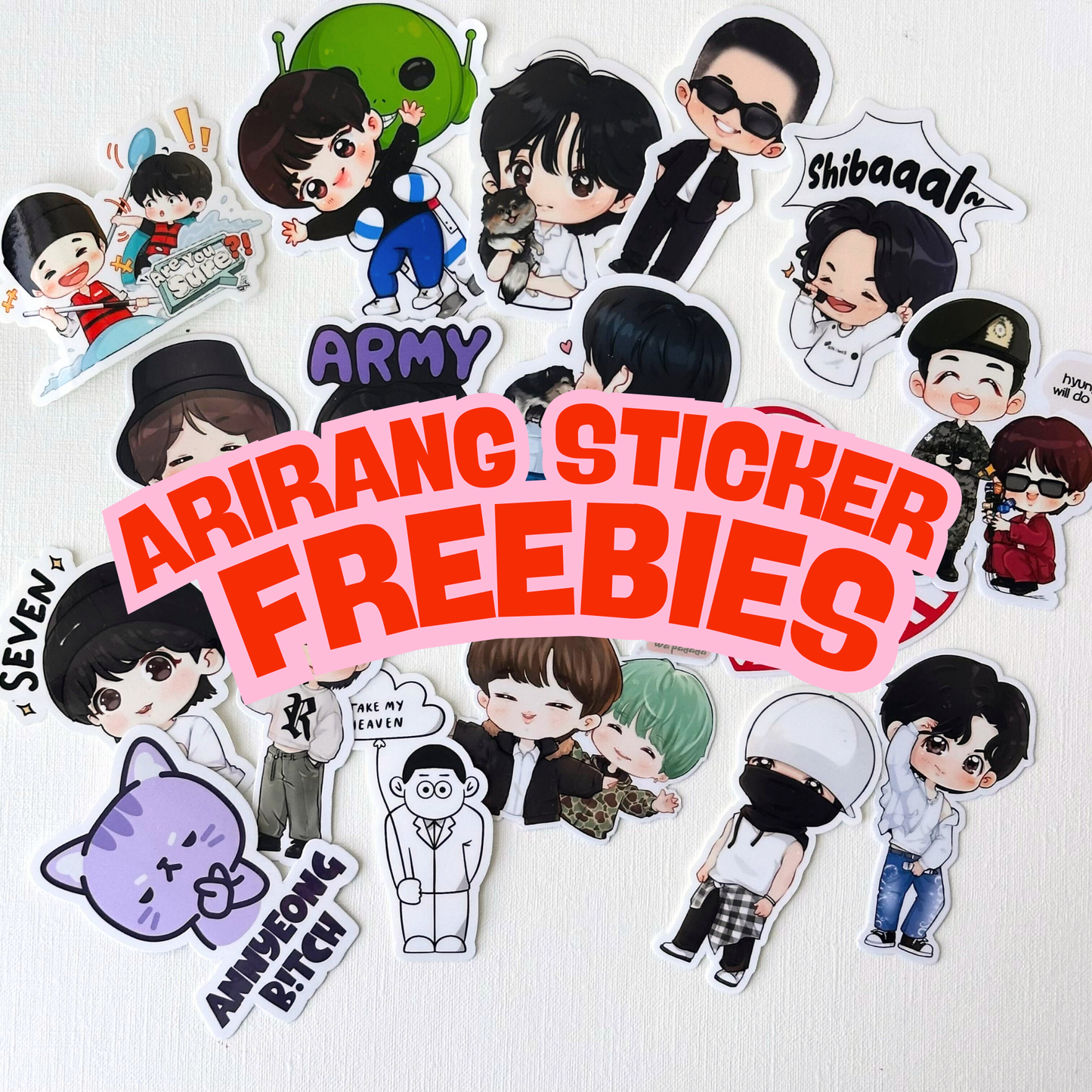 Arirang Stickers Concert Freebies Bulk Order