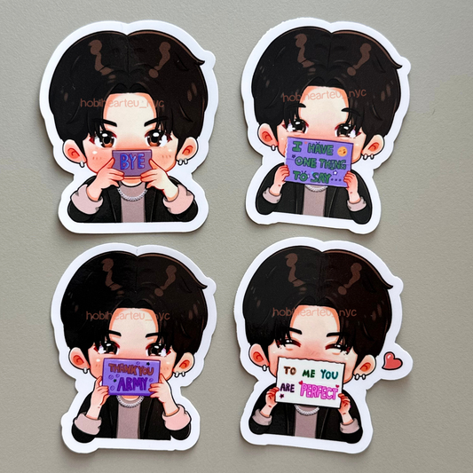 Jungkook You Are Perfect Message LA D4 Concert Vinyl Waterproof Sticker