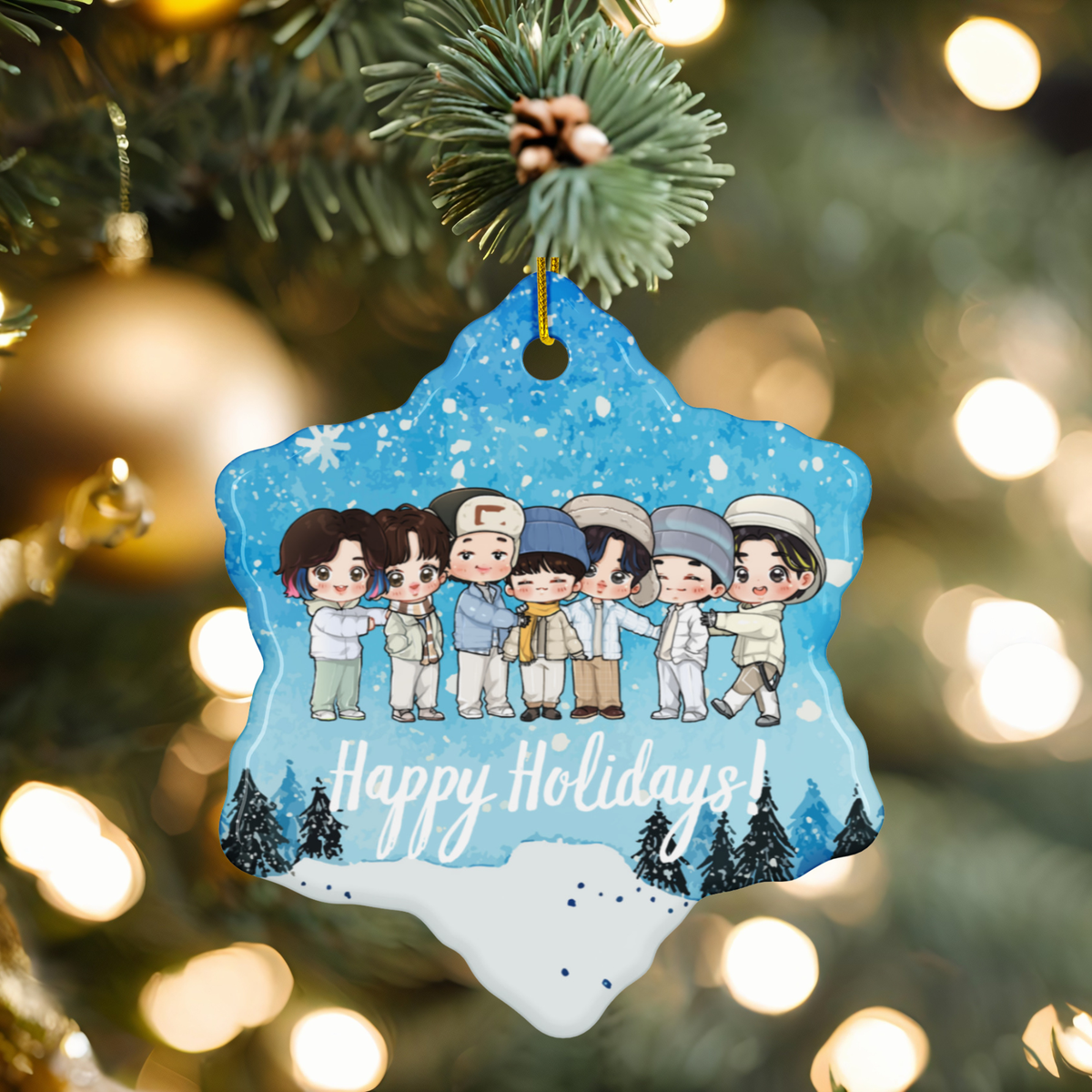 Bangtan Winter Package Ceramic Ornament