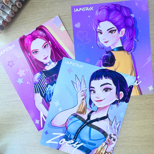 KPOP Demon Hunters Huntrix Poster, New Arrival