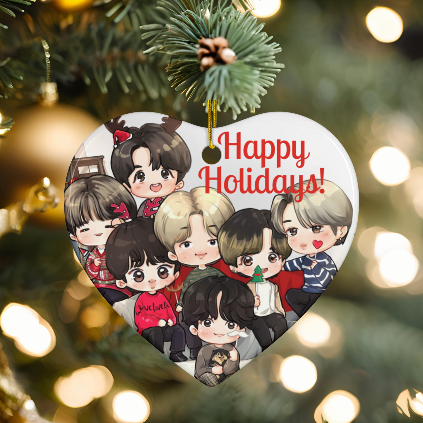 BTS OT7 Ceramic Ornament