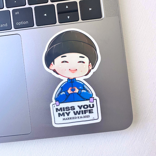 Namjoon Miss You My Wife Live LA Vinyl Waterproof Sticker | New Arrival